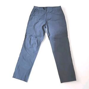 Swiss Alps Performance Mens Gray Convertible Zip Off Hiking Pants Size 36